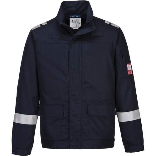 Portwest Bizflame Plus Lightweight Stretch Panelled Jacket - Navy