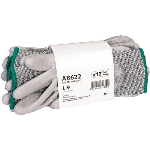 Portwest Cut C13 PU Essential Multipack (Pk12) - Grey